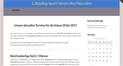 Desktop Screenshot of bowlingverein-neuulm.de