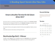 Tablet Screenshot of bowlingverein-neuulm.de